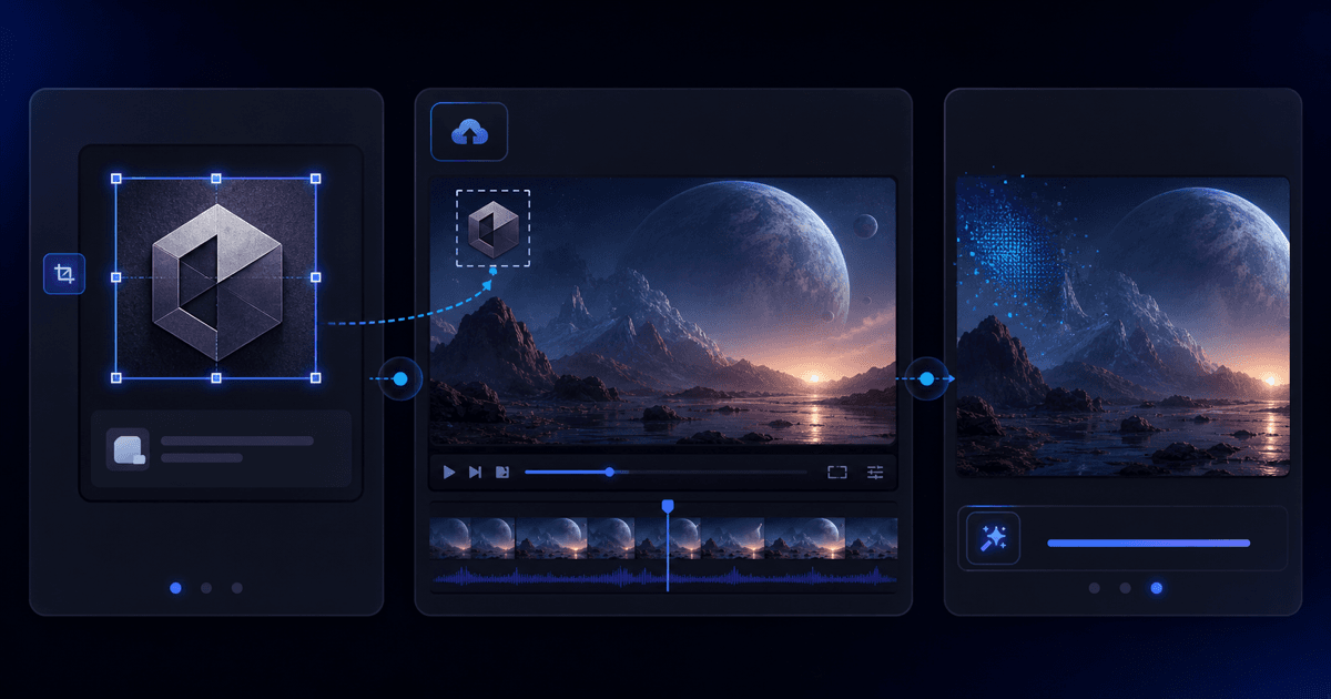 Remove any logo from video cover illustration