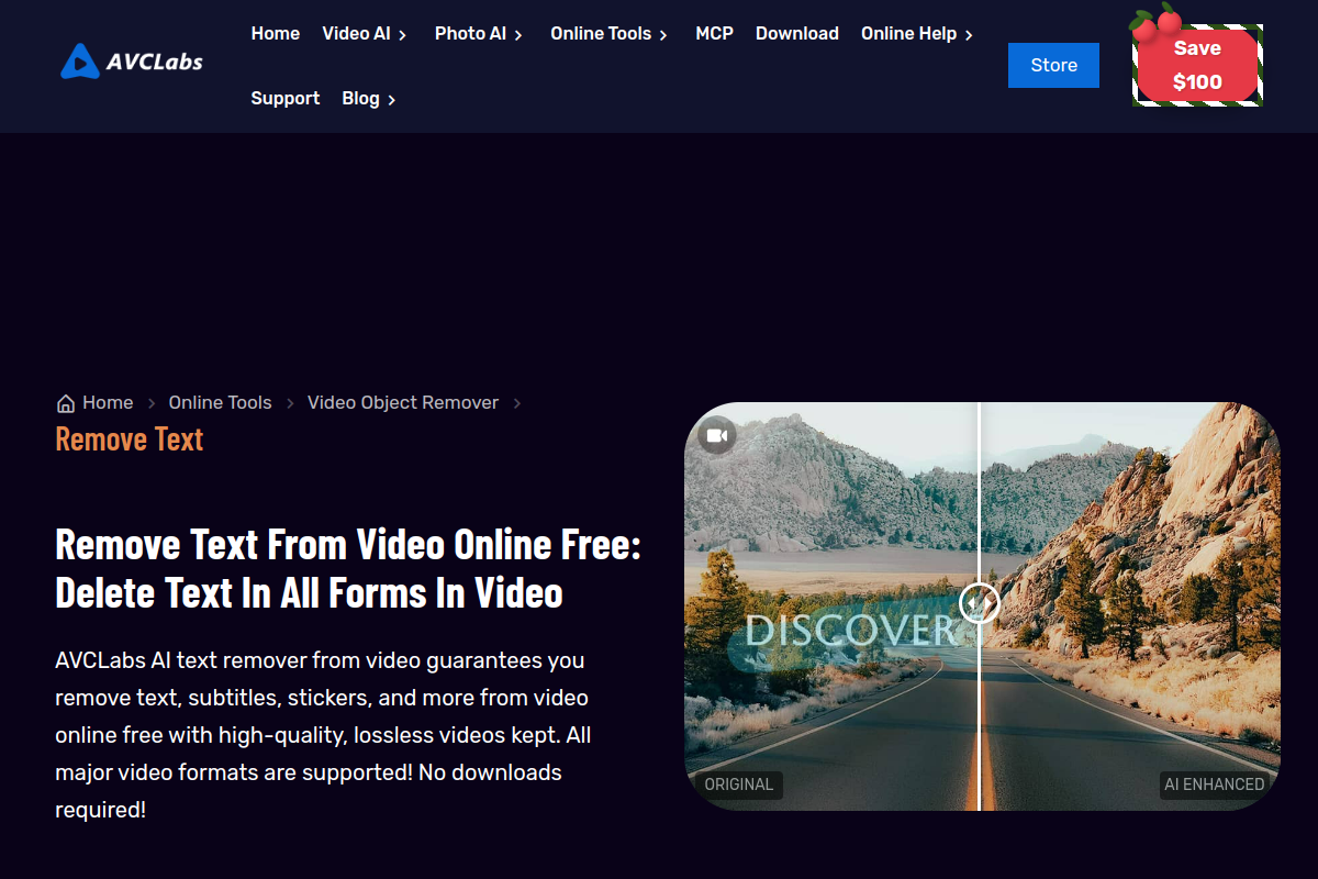 AVCLabs interface screenshot